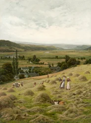Vale of Llanrest (óleo sobre tela)