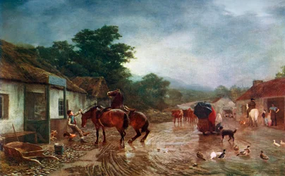 Um dia chuvoso, 1870, 1912.