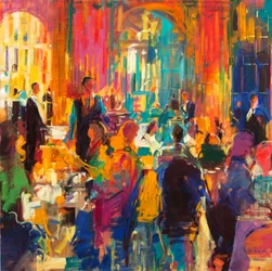 Idade da Elegância, The Waldorf, 2021 (óleo sobre tela)