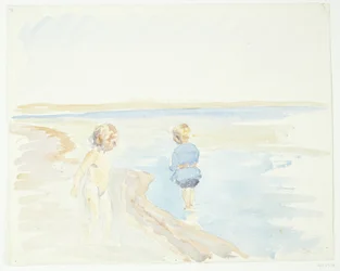 Crianças na praia