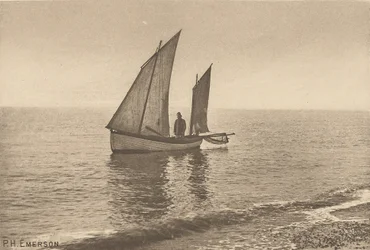 Uma manhã enevoada no mar do Norte