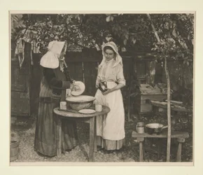 Sra. Peck e Mary Critten
