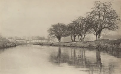 A aldeia junto ao rio, 1890-1891, impresso em 1893 (foto)