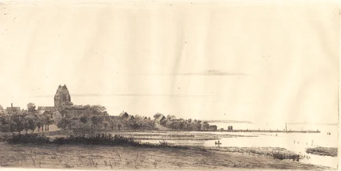 Paisagem noturna de Stubbekøbing