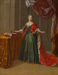 Retrato da princesa Maria Antonia da Baviera 1724-1780, Electress da Saxônia.