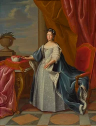 Retrato de Theresa Kunegunda Sobieska 1676-1730, Electress da Baviera.