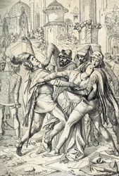 As Vésperas Sicilianas, revolta popular da ilha da Sicília contra o domínio feudal do rei francês Carlos de Anjou, ocorrida em Palermo e Corleone em 31/03/1282, terça-feira de Páscoa