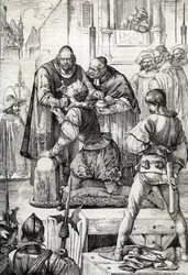 Guerra dos Noventa Anos (ou revolta dos Países Baixos) (1568-1648): a decolação de Lamoral, Conde de Egmont, Príncipe de Gavre (1522-1568), político holandês - Foi condenado no quadro do Conselho dos Problemas (ou Conselho de Sangue) estabelecido pelo