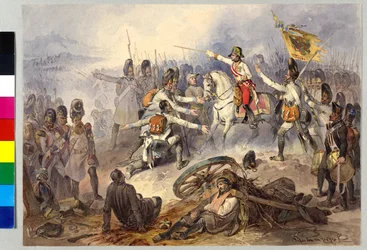 Batalha de Stockach 1799 (aguarela)