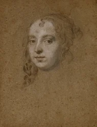 Cabeça de retrato de uma senhora,