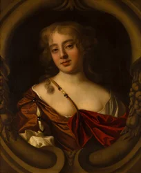 Retrato da Sra. Bridgeman de Devonshire, c.1638-80 (óleo sobre tela)