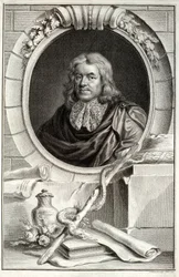 Thomas Sydenham, gravado por Jacobus Houbraken (1698-1780), publicado em Amsterdã, 1746