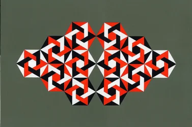 Hexagramas, 2009 (acrílico sobre tela)