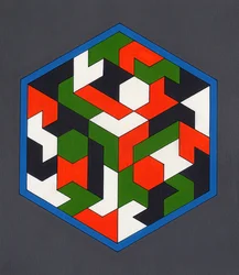Hexiamonds, 2008 (acrílico sobre tela)