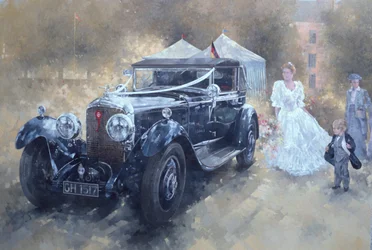 Bentley and Bride (óleo sobre tela)