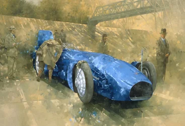 Bluebird at Brooklands (óleo sobre tela)