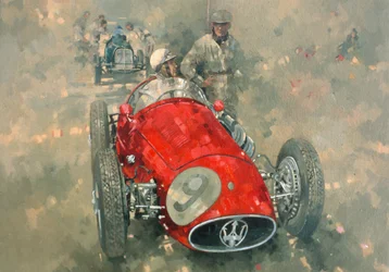 Goodwood 54 Roy Salvadori (óleo sobre tela)