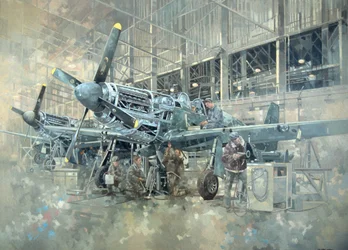 Mustang em Warton (óleo sobre tela)