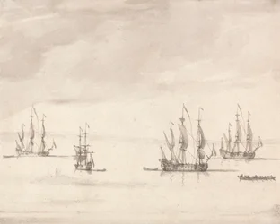 Homens de Guerra fora de Sheerness
