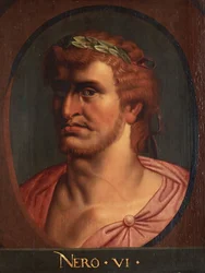 Portrait de Neron (Retrato de Nero). Neron ou Lucius Domitius Ahenobarbus (37-68) Empereur romain Nero Germanicus par Rubens, Peter Paul