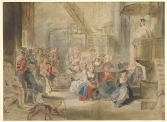 Um Sermão em uma Igreja da Aldeia, c.1630