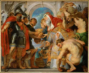 Abraão e Melquisedeque (óleo sobre tela)