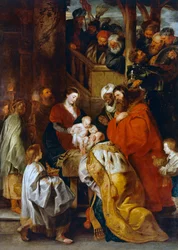 Adoração dos Reis Magos (óleo sobre tela)