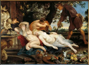 Cimon e Iphigenia (óleo sobre tela, c.1617)
