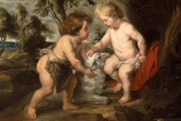 O pequeno Jesus com o menino João