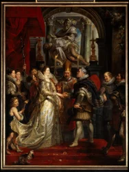 O casamento da princesa Maria de Médici por procuração com o rei Henrique IV