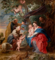 A sagrada família sob uma macieira. Por volta de 1632