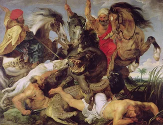 Hippopotamus and Crocodile Hunt, c.1615-16 (ver 170972 para detalhes)
