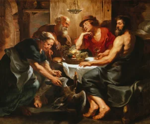 Júpiter e Mercúrio junto de Filémon e Baucis
