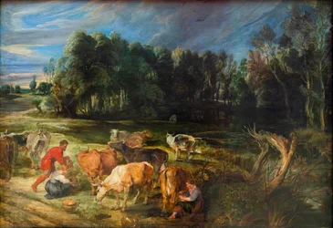Paisagem com gado