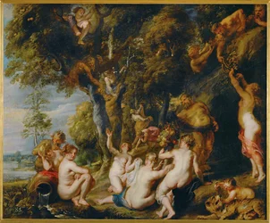 Ninfas e Sátiros (pintura sobre tela)
