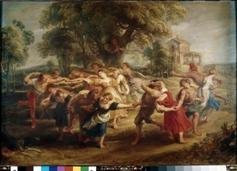 Dança camponesa (óleo sobre tela