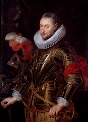 Retrato de Ambrose Spinola (1569-1630) Marquês de Sesto e Venafro Cavaleiro do Velo de Ouro Pintura de Peter Paul (Pierre-Paul) Rubens (ou Peter Paul ou Petrus Paulus) (1577-1640) Século XVII Praga, Galeria Nacional - Retrato de Ambrose Spinola (1