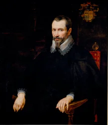 Retrato de Niccolo Pallavicino Pintura de Pierre Paul (Pierre-Paul) Rubens (ou Peter Paul ou Petrus Paulus) (1577-1640) 1604-1608 Sol. 105x92 cm Colecção privada