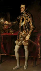 Retrato de Filipe II, Rei de Espanha, quando Príncipe, c.1628-29 (óleo sobre tela)