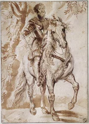 Retrato do Duque de Lerma a cavalo (Desenho