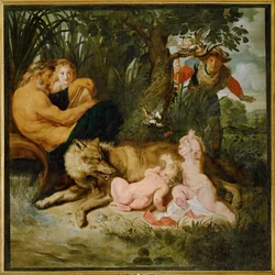 Rómulo e Remo (pintura sobre tela)