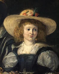Rubens e a sua segunda mulher Helene Fourment no jardim (óleo sobre tela)