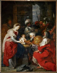 A Adoração dos Reis Magos (pintura sobre tela)