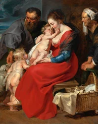 A Sagrada Família com os Santos Isabel e João Batista, c. 1615.