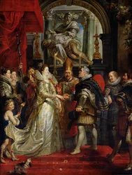 O Casamento Proxy de Marie de Medici (1573-1642) e Henri IV (1573-1642) 5 de outubro de 1600, 1621-25