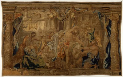 O Triunfo da Eucaristia sobre a Idolatria c.1665 (seda, lã e fio metálico)
