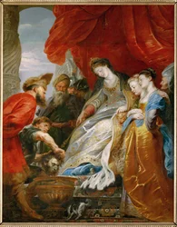 Thomiris, rainha dos citas (pintura sobre tela)