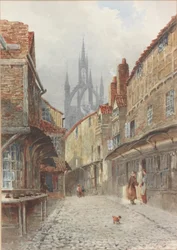Castle Garth, Newcastle (aquarela sobre papel)