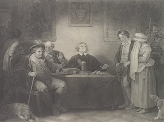 The Seven Ages, Fifth Age: The Justice Shakespeare, As You..., publicado pela primeira vez em 1801, reeditado em 1852.