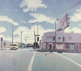 AA Liquor Store, Los Angeles, 2001 (óleo sobre tela)
